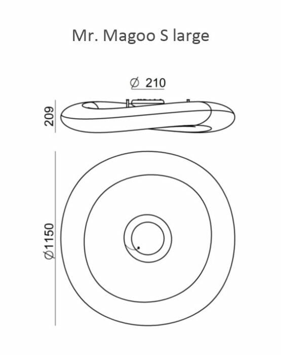 Mr Magoo S_7789_LineaLight_dimensioni