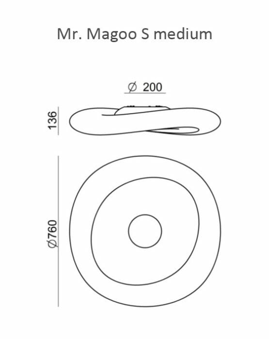 Mr Magoo S_8008_LineaLight_dimensioni